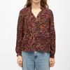 Black Gypsy Blouse Paisley Pattern Woman
