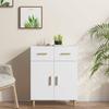 812186 vidaXL White Buffet 69.5x34x89 Cm Engineered Wood
