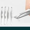 3Pcs Hair Removal Tweezers Stainless Steel Eyelash Clip Slant/Tip/Flat Stainless Steel Eyebrow Plucking Eyebrows Beards Tool