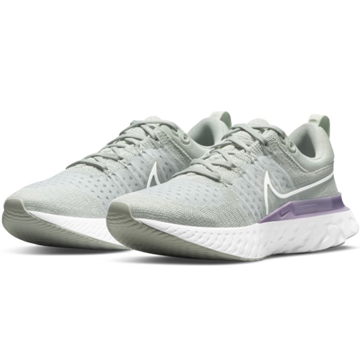 Nike React Infinity Run Flyknit 2 Light Silver Lilac Women Sneakers Grey Infinite-Lilac Barely-Green CT2423-005