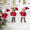Plush Christmas Tree Hanging Ornaments Cute Christmas Gift Doll Decorations  Xmas Party