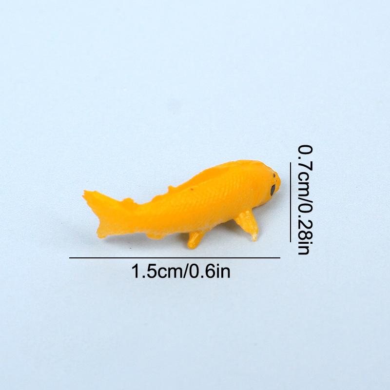 Mini Fish Model Mini Fish Carp Simulation Animal Children'S Toys Diy Decorative Goldfish Figurines Home Decor