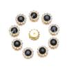 Apparel Sewing Sparkling Flower-shaped Clothes Decoration Rhinestone Buttons Crystal Glass Stone