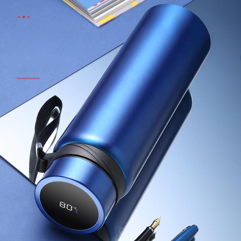 Умный термос из нержавеющей стали большой емкости 1000 мл, портативный уличный подарочный флакон, дисплей температуры, интеллектуальный вакуумный термос, спортивный чайник