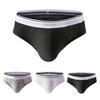 Men Briefs Wide Waistband Mid-rise Modal Panties Breathable 3D Cutting Quick-Drying Seamless Design