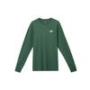 Solid Color Crew Neck Pullover Long Sleeve T-Shirt Men Tops Green AR5194-323