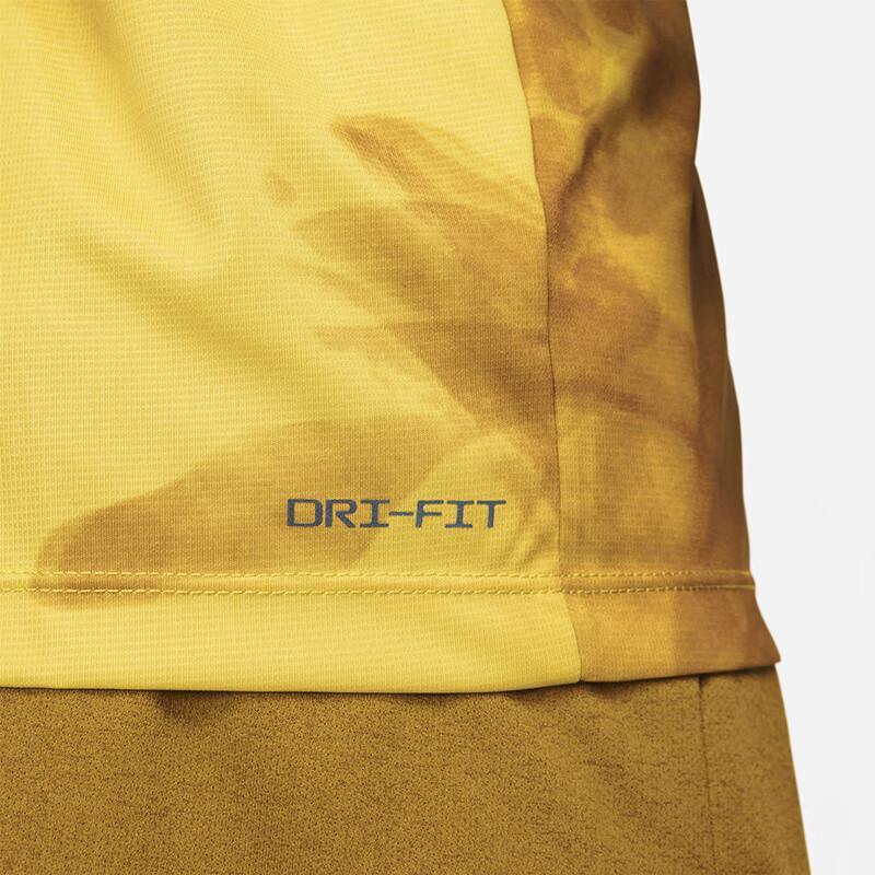 Nike Dri-FIT Run Division Rise 365 Tie-Dye Letter Print Quick-Drying Short Sleeve T-Shirt Men Tops Bright-Sulfur FB6880-709