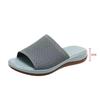 2022 Women's Knit Thick Sole Beach Sandals: Spring & Summer Plus Size Flat Slippers
