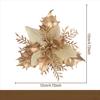 Christmas Simulation Gold Powder Flower Christmas Tree Pendant Diy Garland Gold and Silver Fake Flower Decoration Accessories