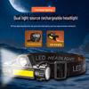 Rechargeable Dual Light Headlamp for Camping, Hiking, Night Fishing & Outdoor Work