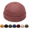 Cotton Round Hat Corduroy Skullcap Hat Cap Fashion Hip Hop Hat  Unisex