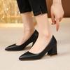 Super High Heel Pointed Shallow Patent Leather High Heels Fashion Elegant Shoes Women Thin Heel Platform Work Shoes Pumps