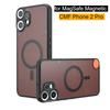 For Magsafe Matte Case for Nothing CMF Phone 2 Pro Wireless Charging Magnetic Shockproof Hard Bumper Back Cover A001