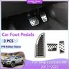 Car Foot Pedals For Jeep Compass MP 2017 2018 2019 2020 2024 2024 High Quality Non-slip Fuel Brake No Drilling Alloy Covers Pads