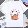 Kawaii Anime Bubu Dudu Printed Graphic Fashion Couple Clothes Casual Hipster Unisex Tshirt Streetwear Harajuku Style Women T Shirt