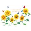 XY9019 Sunflower Wall Sticker Bedroom Cozy Living Room Decorative Stickers Removable Supply Printing