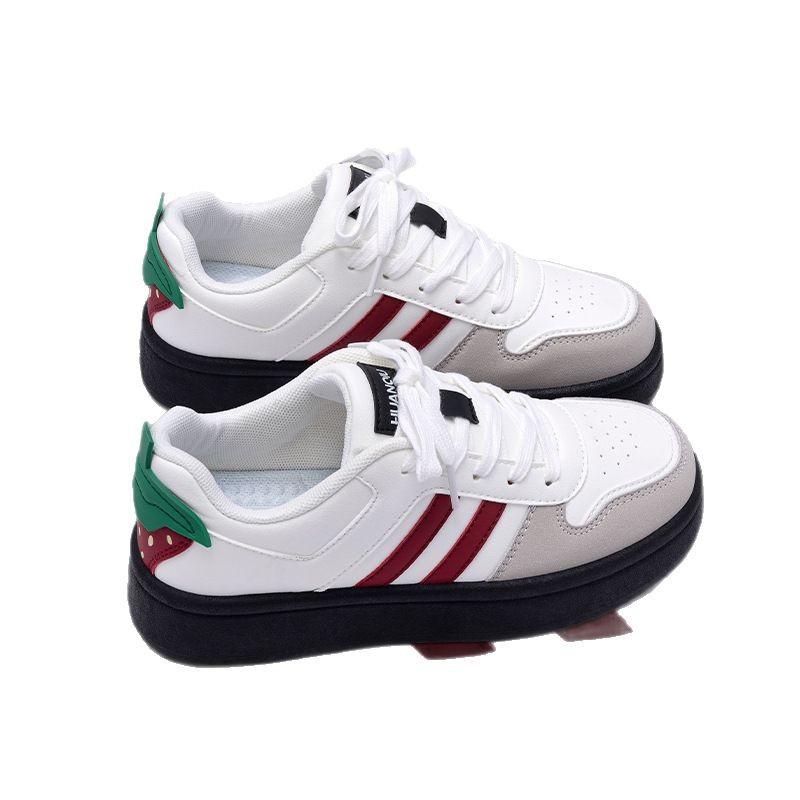 Global Original Little White Shoes for Women ZHQ68119X Spring New Versatile Thick-soled Niche Casual Sports Board Shoes for Women