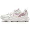 Li Ning Yun Hai Comfortable Thick Sole Height Increasing Non-Slip Wear-Resistant Casual Shoes Women Casual Shoes White Pink AGCT428-1