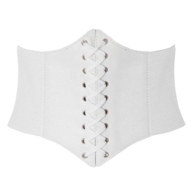 Women Ultra Super Wide Belt PU Elastic Corset Belt Fashion Waist Belt Ladies Clothes Accesoories