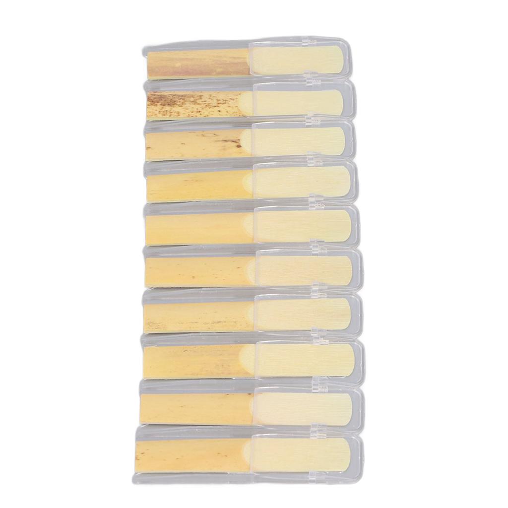 10PCS Professional Sax Reeds 2.5 Strength Bb Soprano Saxophone Traditional Reeds for Beginner