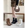 2025 Autumn New Pointed Thin Heel High Heel Temperament Thin French Fashion Sexy Beauty Female Internet Celebrity Short Boots