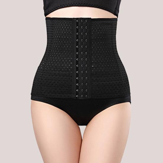 Waist Slimming Belt Good Elasticity Fat Burning Adjustable Cut-out Breathable Body Sculpting Tight Waist Trainer Body Shaper Corset Daily Wear