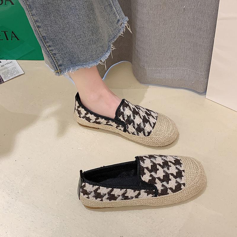 Female Footwear Espadrilles Women's Shoes Loafers Round Toe With Stylish New In Spring Designer Autumn Vulcanized For Shoe