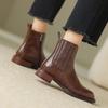 Fashion 2024 New Autumn Women Shoes Chelsea Women Boots Winter Block Ankle Boots for Women Zapatos De Mujer Womens Chunky Boots