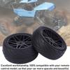 4Pcs 1 10 Universal RC Car Wheels Crawler Vehicle Tyres Tires Remote Control Car Accessories 85mm Black