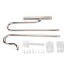 Inflow Outflow Pipe Set Adjustable 304 Stainless Steel Fish Tank Lily Pipe with Surface Skimmer for