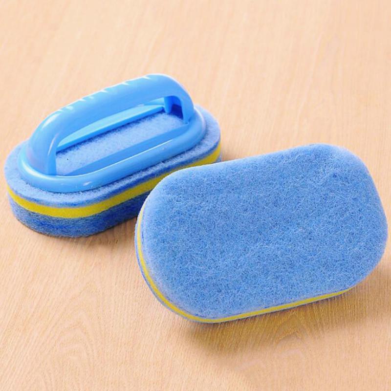 Charm Ceramic Tile Cleaner Eraser Cleaning Bathtub Blue Kitchen Tool Handles Sponge Brush Soft Magic Sponge