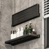 Bathroom Wall Shelf Rustproof Strong Load-bearing Quick Drain Simple Installation Wall-mounted Foldable Storage Holder