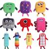 14-18cm Cartoon Number Plush Doll Toys Educational Stuffed Movie Anime Kids Early Childhood Birthday Christmas Gift