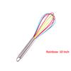 1PC Manual Egg Beater High Quality Stainless Steel Silicone Balloon Whisk Cream Mixer Milk Shake Mixing Stiring Tools 8/10/12 Inch
