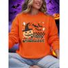 Happy Halloween Printing Sweatshirts Women Winter Warm Hoodies Crewneck Loose Pullover Basics Comfortable Woman Clothes