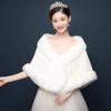 Bridal Shawl Fur Stole Faux Fur Wrap Evening Dress Bolero Cape Wedding Shawl
