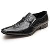Whoholl Brand Trending Classic Men Dress Shoes for Men Oxfords PU Leather Shoes Schnook Up Formal Black Leather Wedding Party Shoes