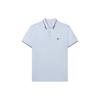 Line Logo Printed Short Sleeve Polo Shirt Men Polo Shirts Luminous-Blue F11M321101GLB