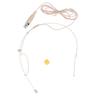 Single Ear Headset Microphone Headworn Mic with 46.45in Cable Mini 4 Pin XLR Connector