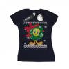Looney Tunes Womens/Ladies Tweety Pie Christmas Fair Isle Cotton T-Shirt