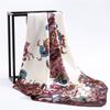 90cm Square Shawls Women Hijab Scarf For Hair Fashion Print Kerchief Neck Scarves Female Silk Satin Bag Scarfs For Ladies Banada
