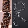 Tiara Romantic Hair Jewelry Bride Accessories Pearl Crystal Wedding Hair Vine Diamante Headband