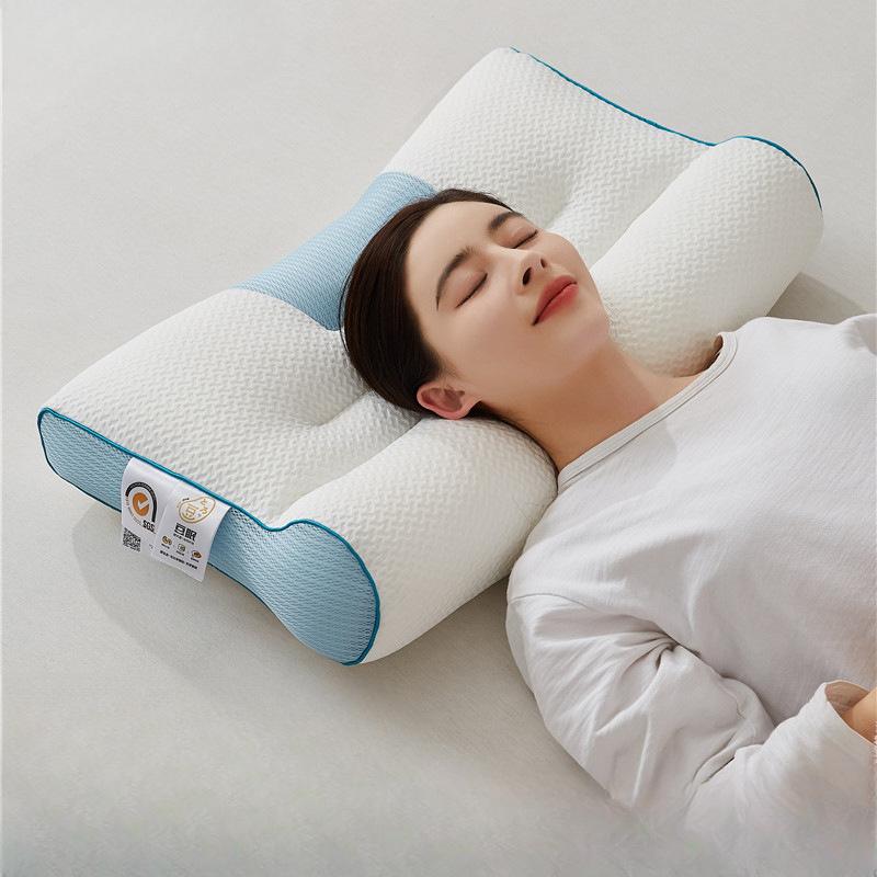 Summer New Orthopaedic Anti-traction Pillow Core Pillow Home Support Cervical Spine To Help Sleep Massage Pillow Whole Head Male
