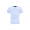 Polo SS23 Logo Embroidered Striped Crew Neck Short Sleeve T-Shirt Men Tops Blue 710906295-002