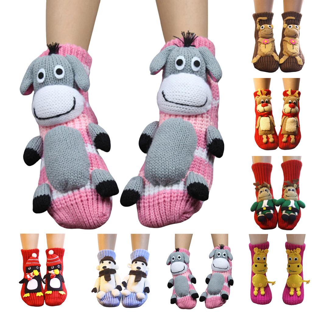 Women's Thick Knit Proof Warm Casual Floor Carpet Socks