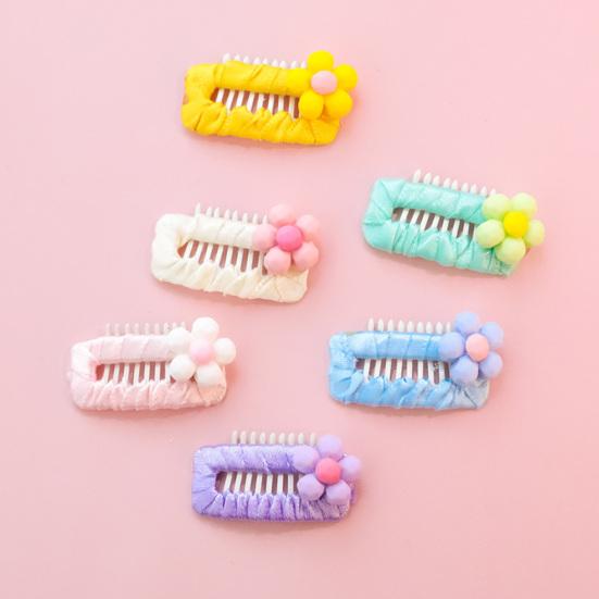 Pet Hairpin Handmade Colorful Cartoon Ultra-Light Easy-wearing Decorative DIY Flower Dog Cat BB Clip