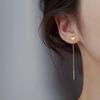 Colorful Dangle Earring Love Heart Shaped Earrings Shiny Long Tassel Woman