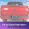 Автомобильная ABS Декоративная крышка выхода прицепа Для Ford F150 2021+ Внешние аксессуары, Черный карбон