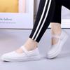 Summer Comfortable Light Solid Color Casual Slip On Ladies Footwear High Quality New Arrival 2025 In Cheap Women's Flat Shoes
