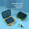 Portable 7-Compartment Weekly Pill Organizer: Moisture-Proof, Waterproof, Food-Grade Material